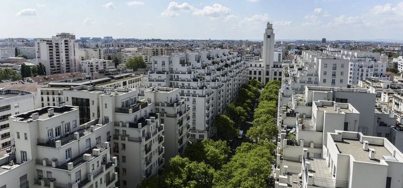 Quartier gratte-ciel à Lyon