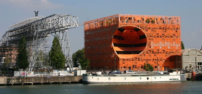 Vue du quartier Confluences à Lyon